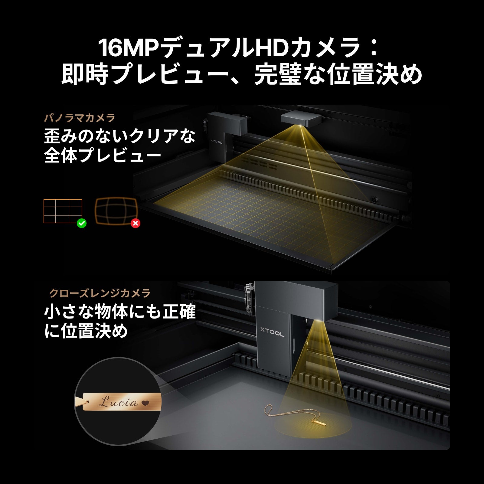 xTool P2S 55W デスクトップ CO2 レーザーカッター