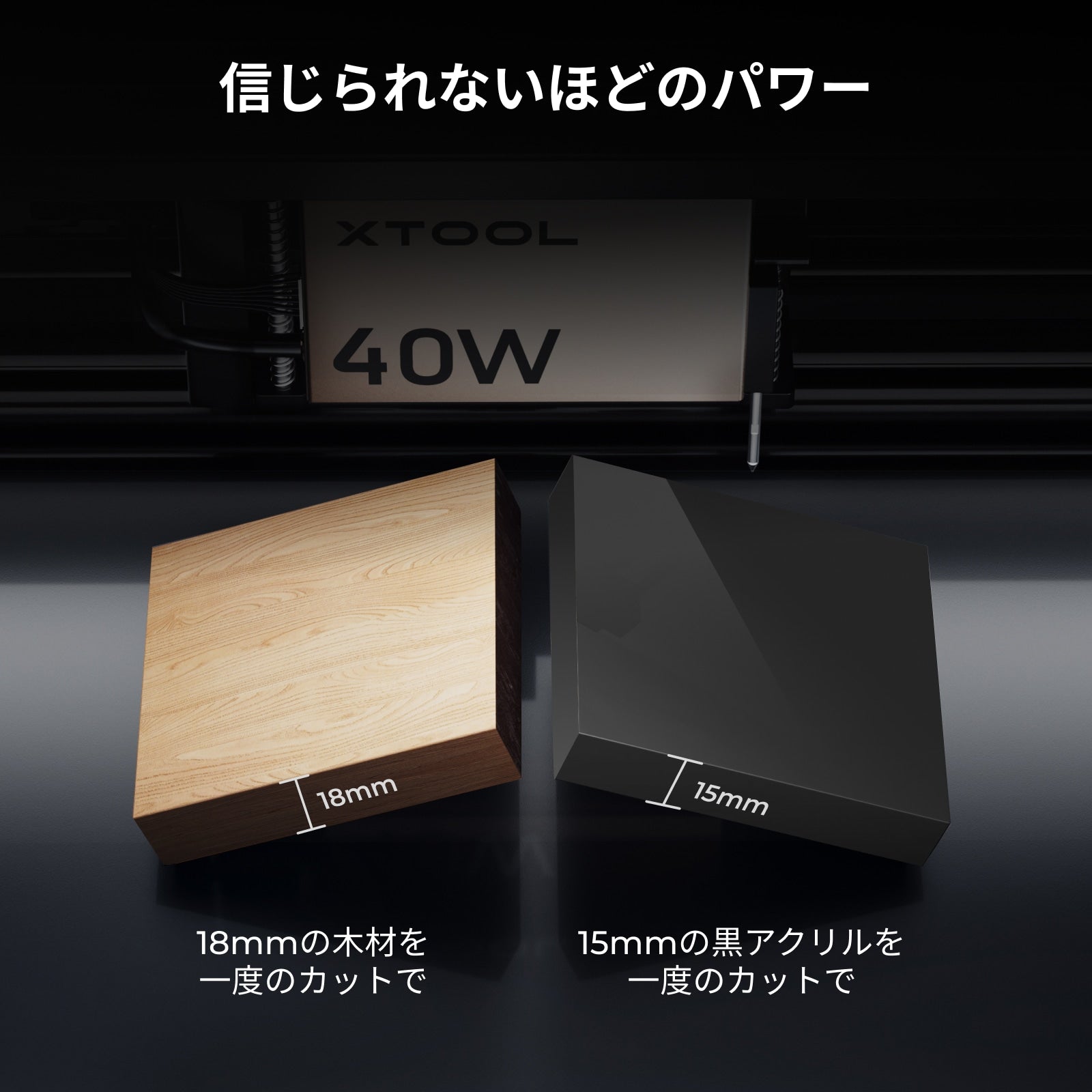 xTool S1 密閉型ダイオード レーザー カッター