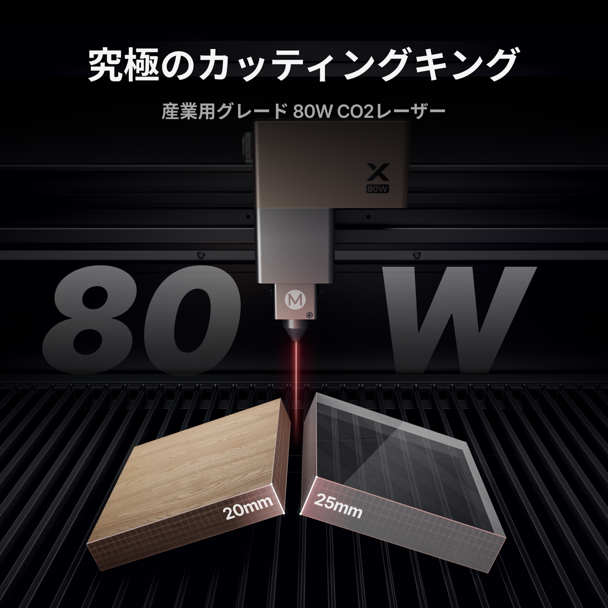 xTool P3 80W インテリジェントオートメーション搭載 フラッグシップCO2レーザーカッター