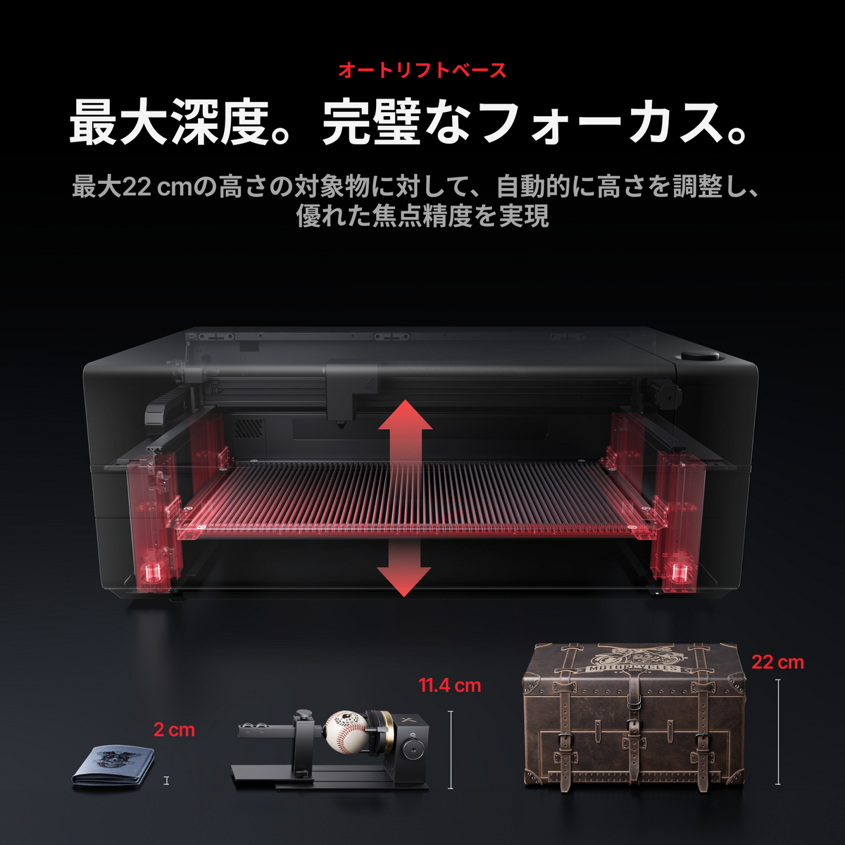 xTool P3 80W インテリジェントオートメーション搭載 フラッグシップCO2レーザーカッター