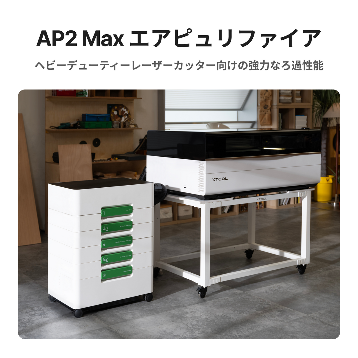 xTool P3 80W インテリジェントオートメーション搭載 フラッグシップCO2レーザーカッター