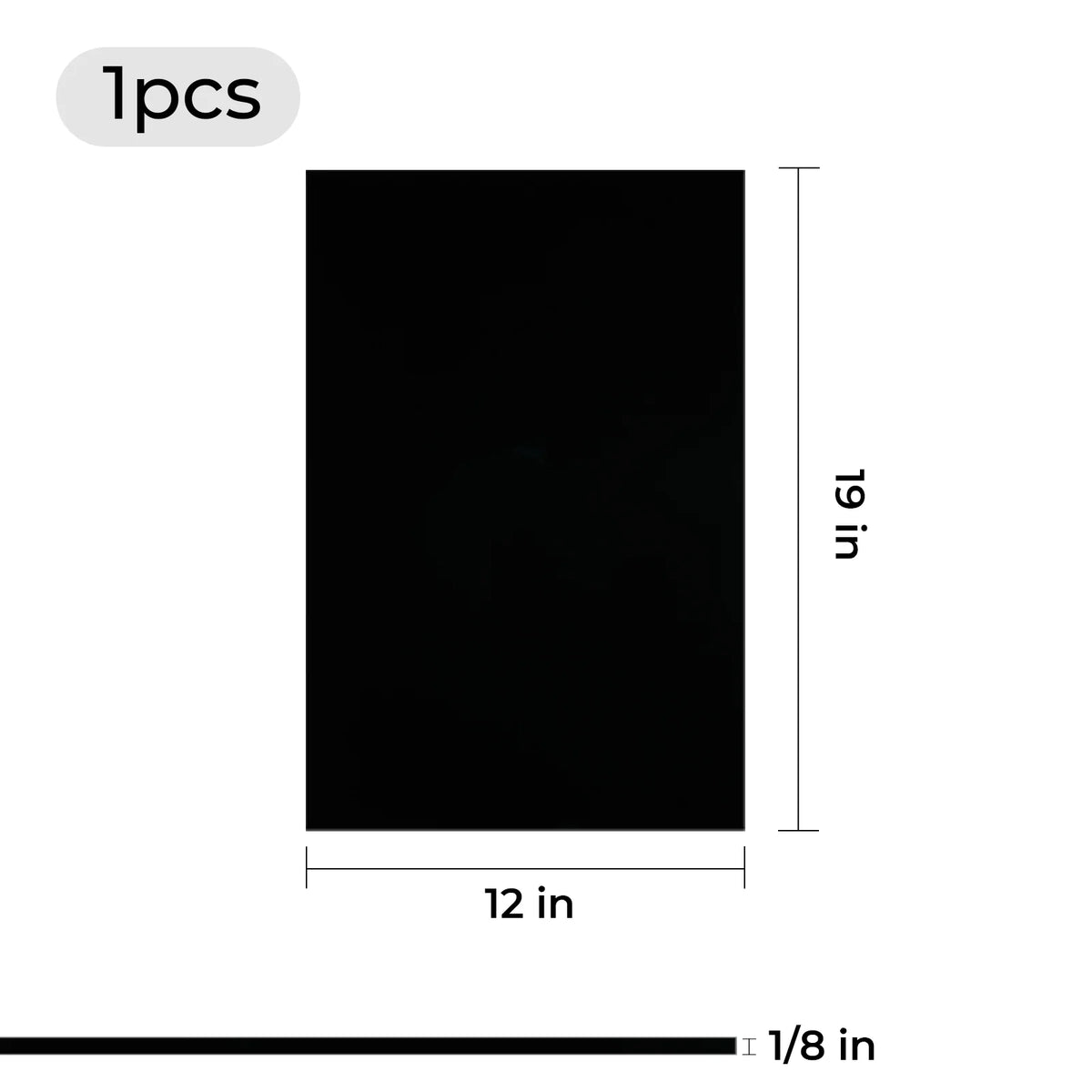 0.3 cm x 30 cm x 48 cm 黒アクリルシート プラスチック（ダイオード