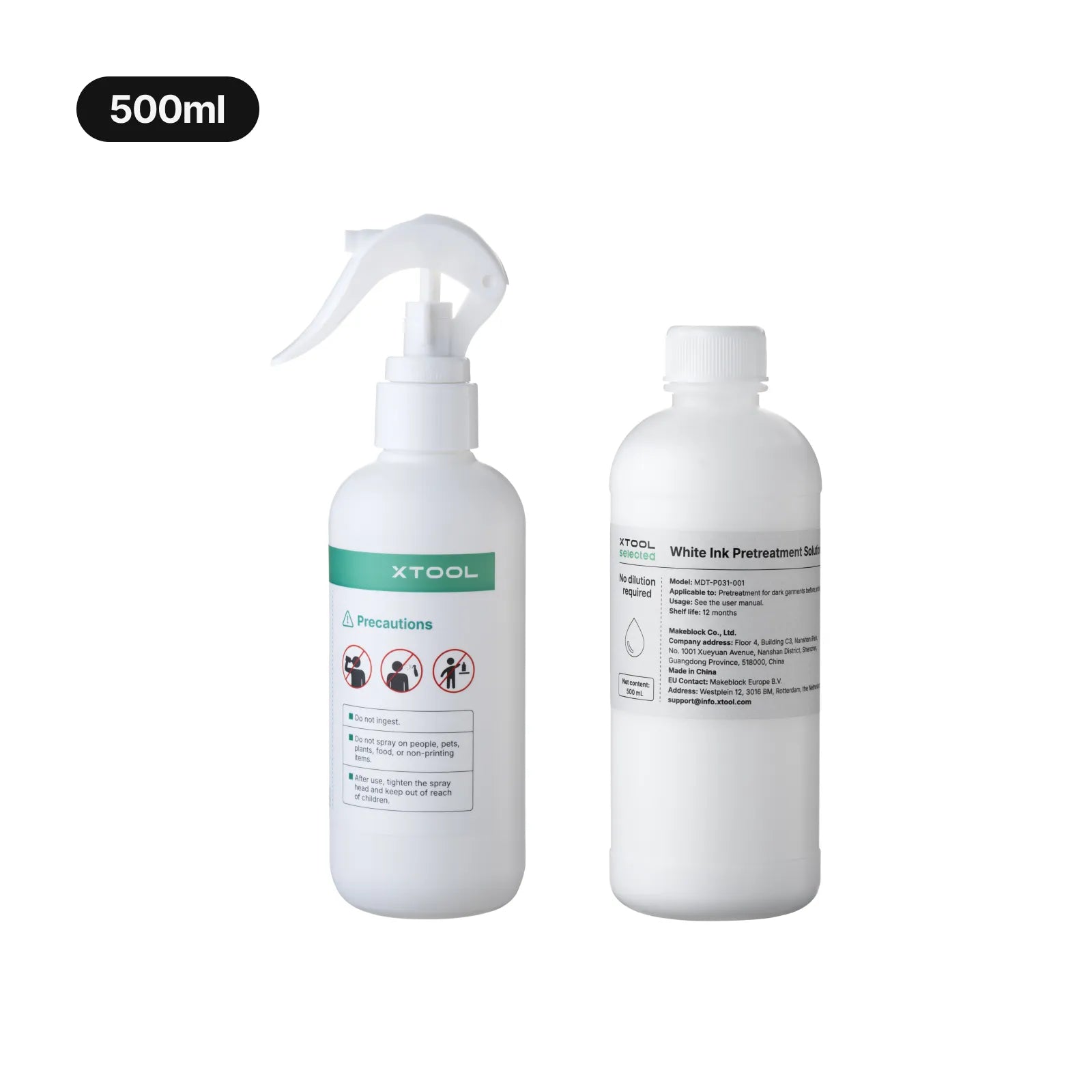 Ink pretreatment solution for white ink 02