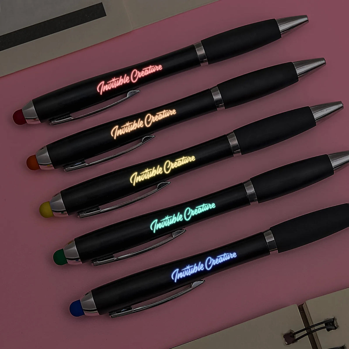ボールペン(ペンラ用) LEDライト付きスタイラスボールペン（10本入り）