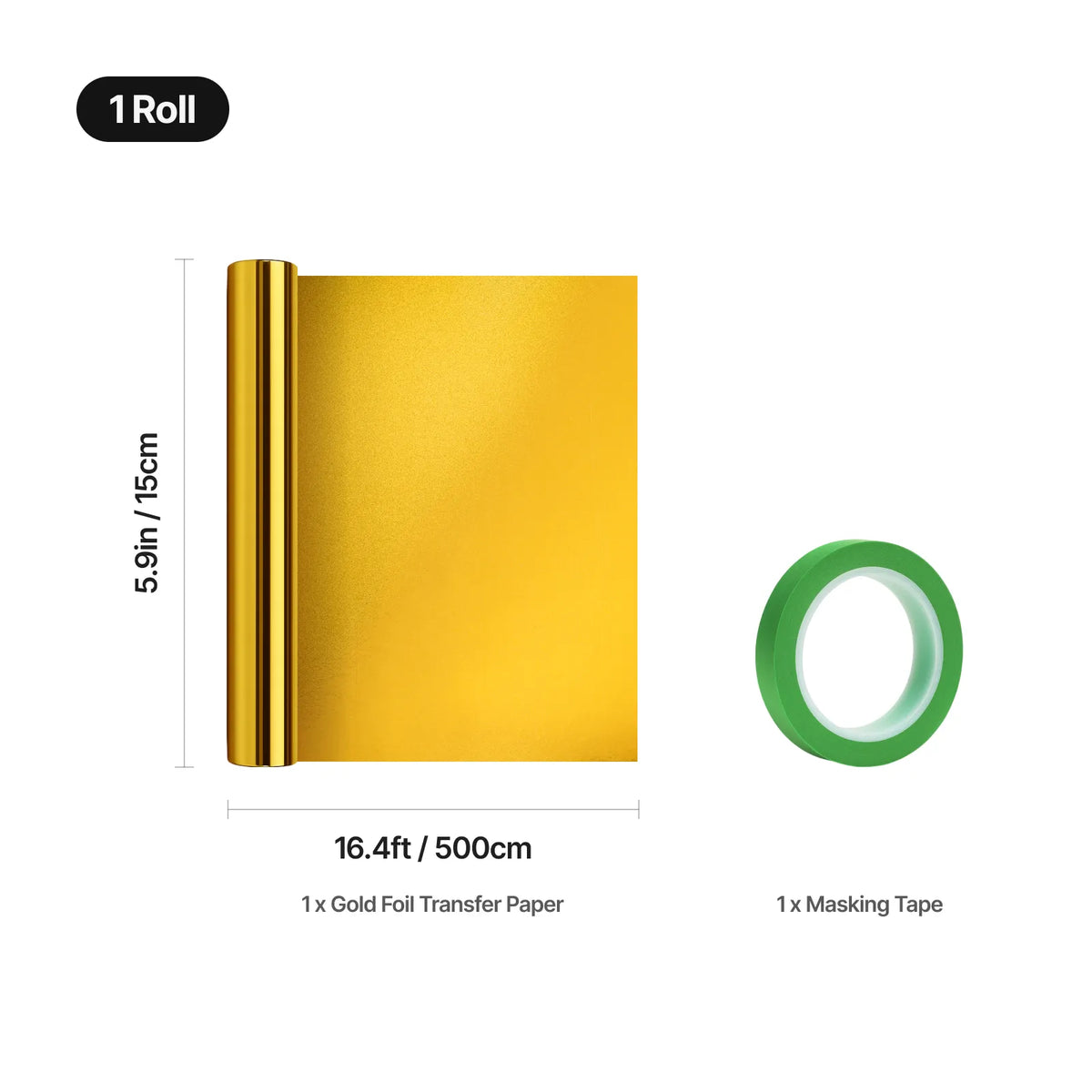 xTool M1 Ultra ホットフォイルペン用 フォイル転写紙 15cm x 500cm