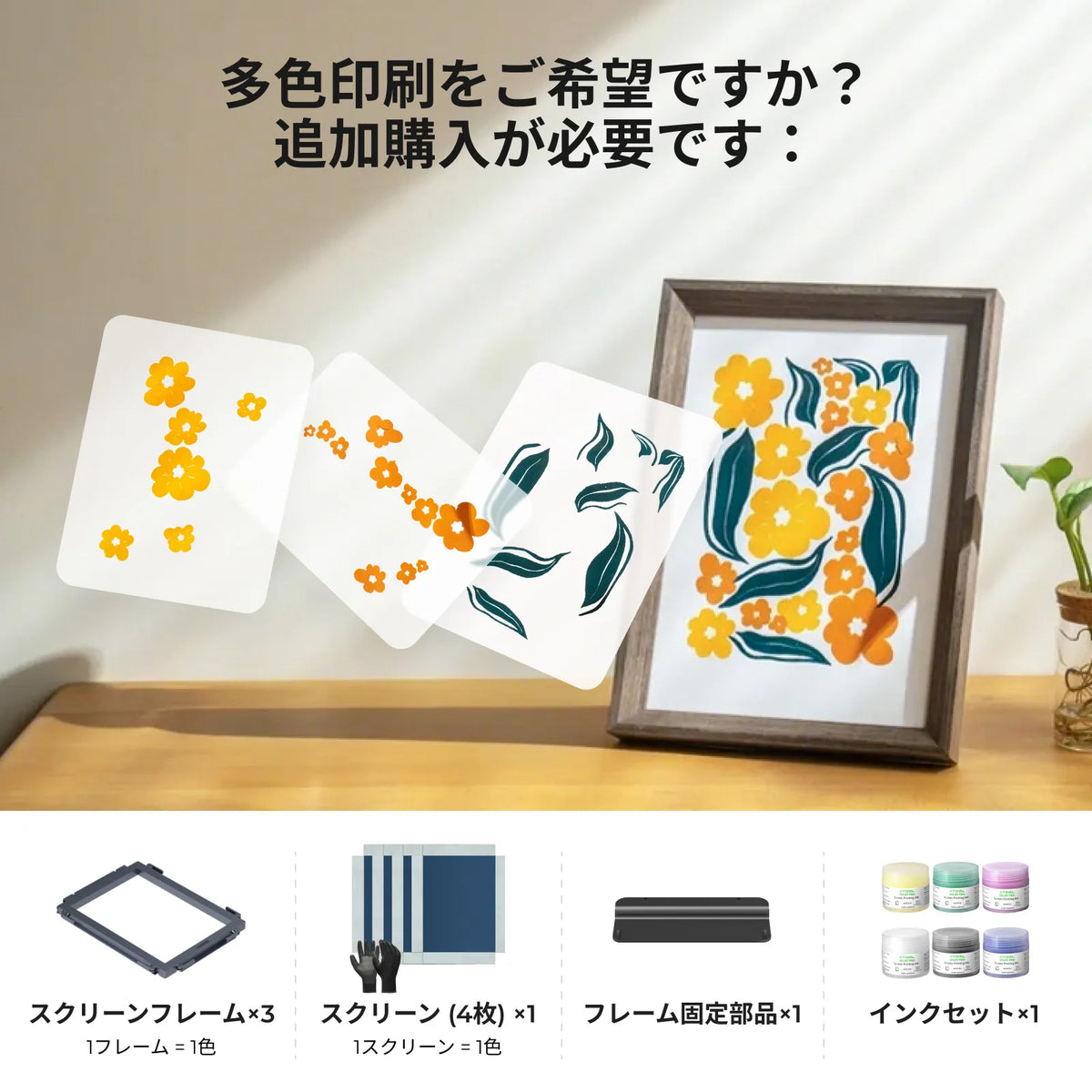 xTool スクリーン プリンター レーザーを使用した初のスクリーン印刷 xTool スクリーン プリンター レーザーを使用した初のスクリーン印刷