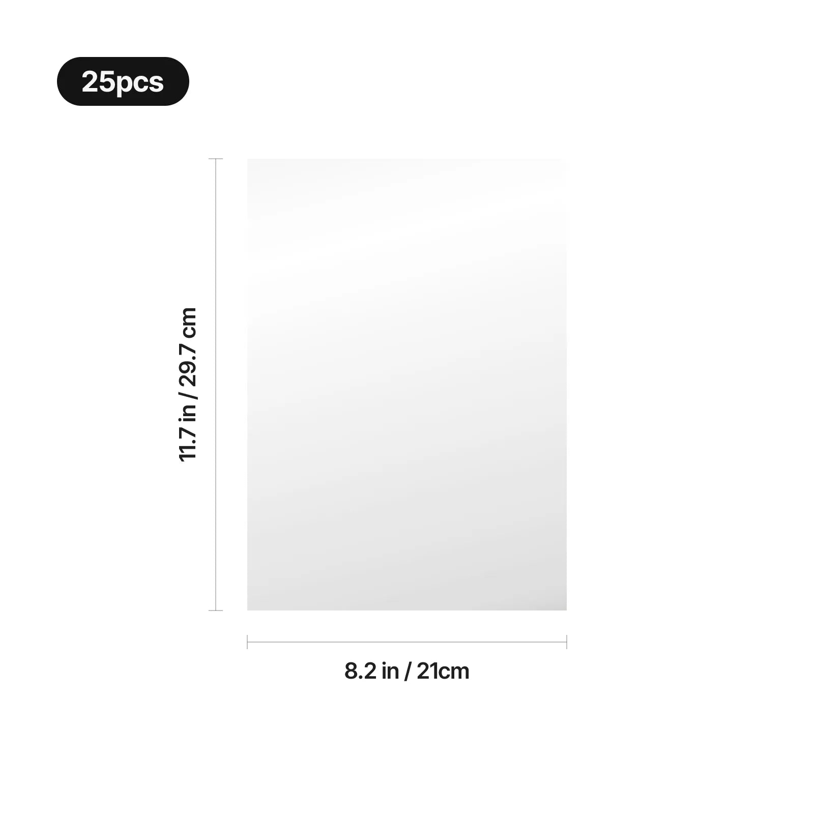 White inkjet self adhesive paper 25pcs 03