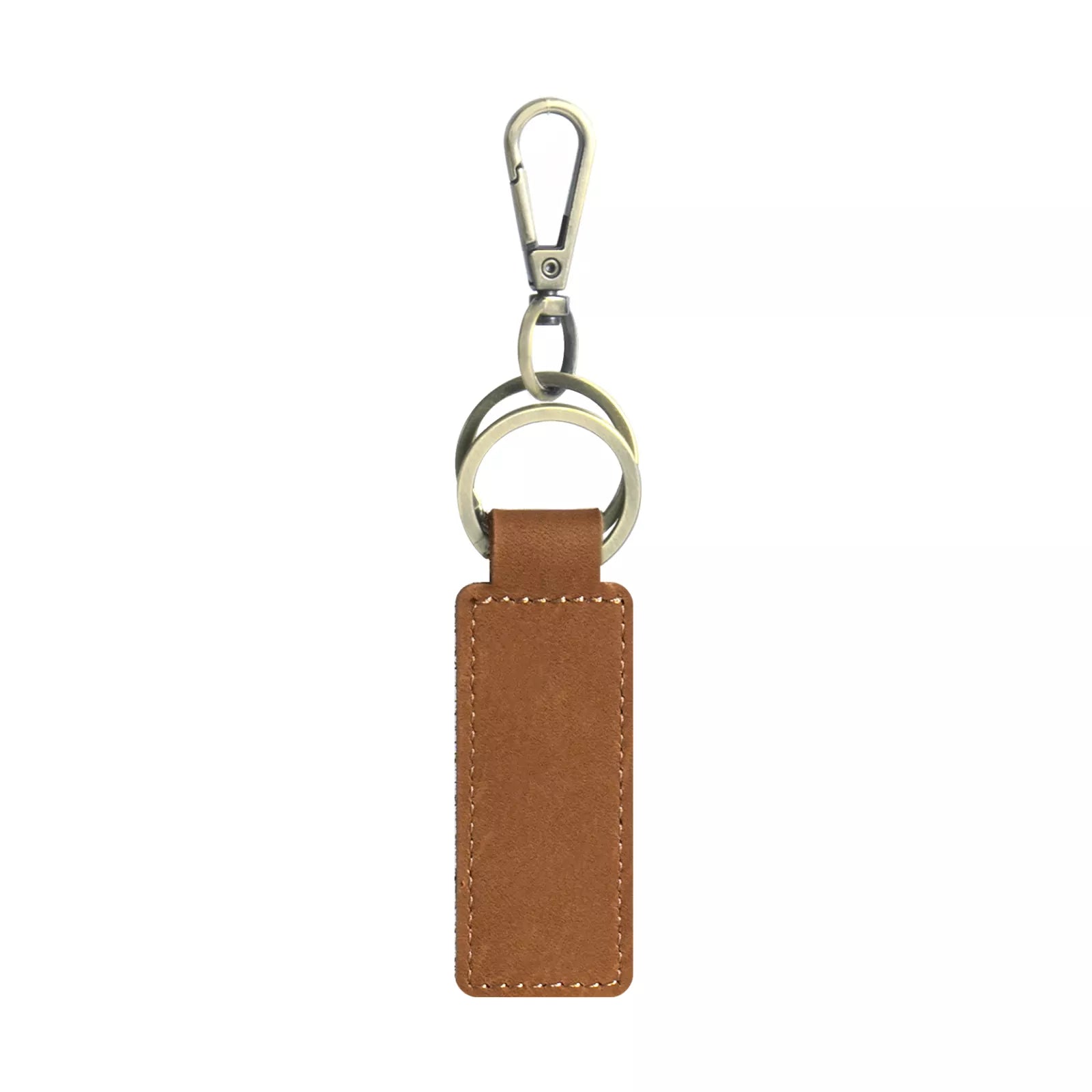 Xtool brown leather wide keychain index